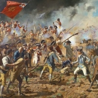 "The Redoubt" The British Marines storm into the Patriot held redoubt at the Battle of Bunker/Breeds Hill